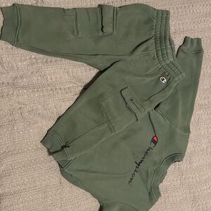 Champion Kids Olive Green Sweatpants & Joggers